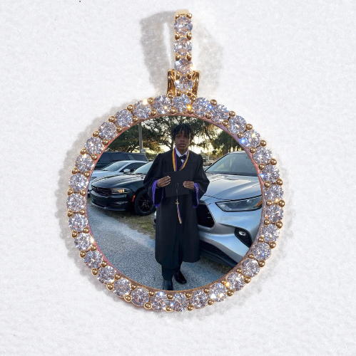 3D CIRCLE CUSTOM PICTURE PENDANT SMALL SIZE