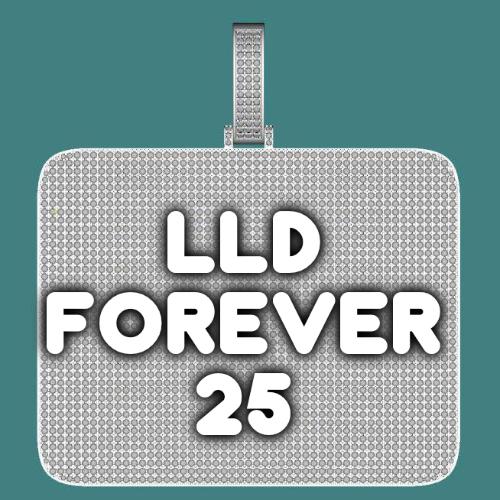 CUSTOM LETTER NECKLACE 3D BIG SQUARE