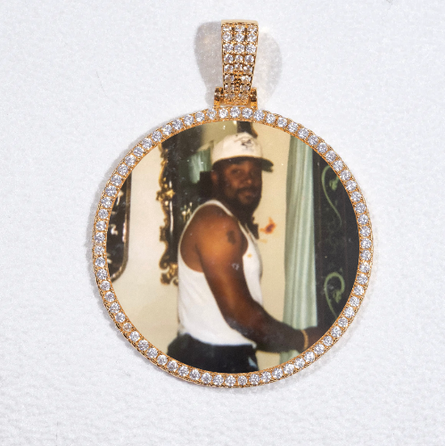 MEDIUM 3D CIRCLE CUSTOM PICTURE PENDANT