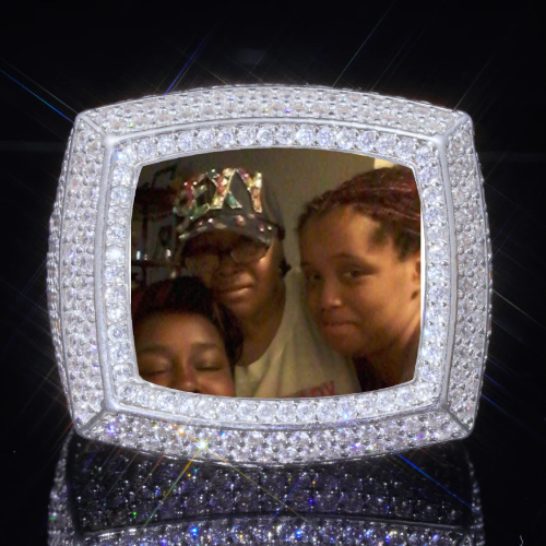 3D CUSTOM PICTURE ICED RING