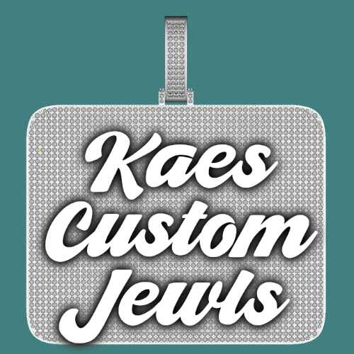 CUSTOM LETTER NECKLACE 3D BIG SQUARE