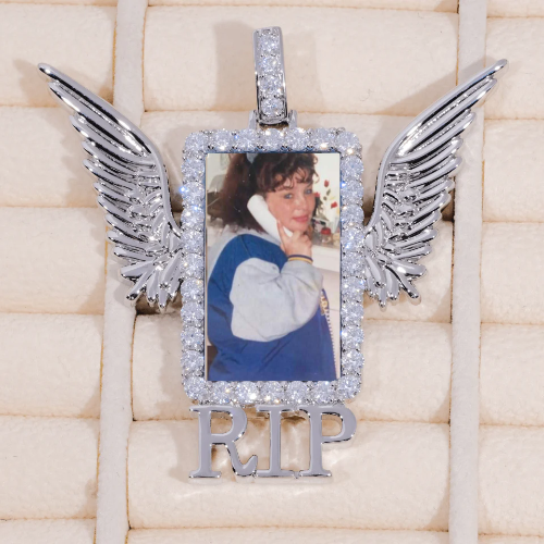 RIP WING 3D CUSTOM PICTURE PENDANT