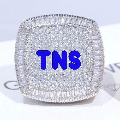 CUSTOM LETTER 3D ICED RING