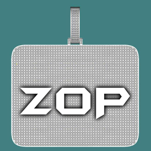 CUSTOM LETTER NECKLACE 3D BIG SQUARE