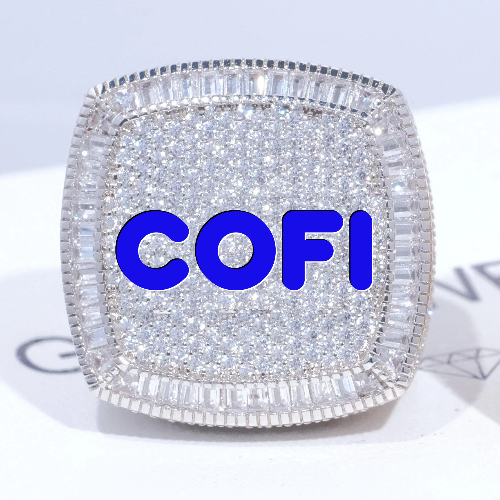CUSTOM LETTER 3D ICED RING