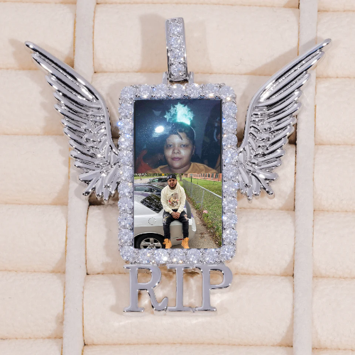 RIP WING 3D CUSTOM PICTURE PENDANT