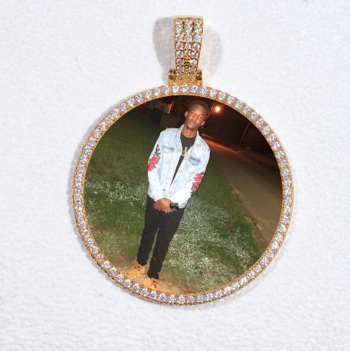 MEDIUM 3D CIRCLE CUSTOM PICTURE PENDANT