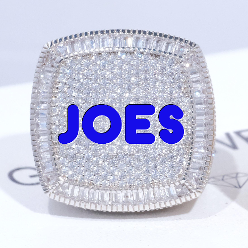 CUSTOM LETTER 3D ICED RING
