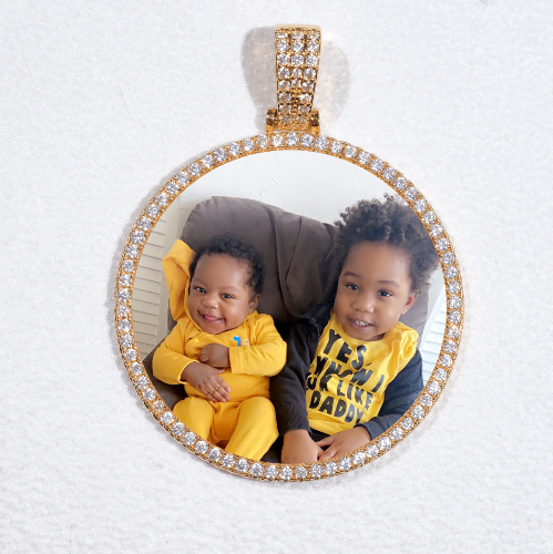 MEDIUM 3D CIRCLE CUSTOM PICTURE PENDANT