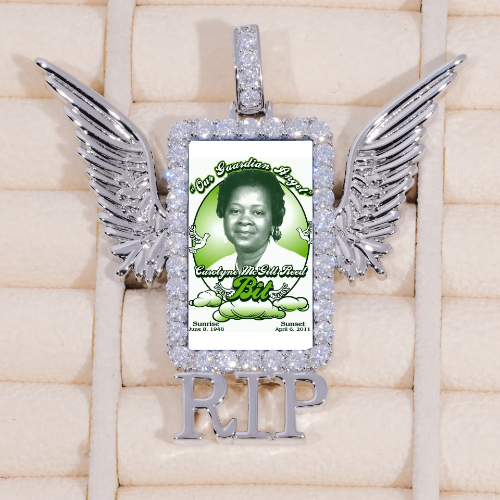 RIP WING 3D CUSTOM PICTURE PENDANT