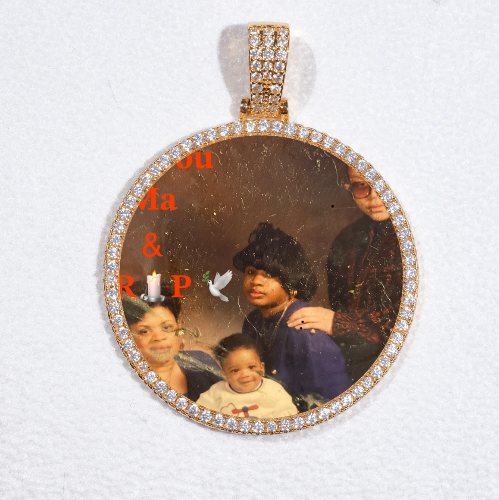MEDIUM 3D CIRCLE CUSTOM PICTURE PENDANT