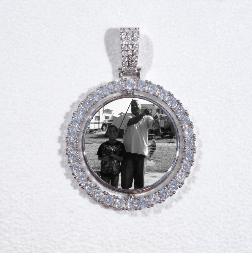 3D Spinning 2-Faced Custom Picture Pendant