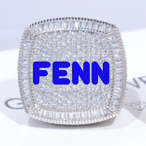 CUSTOM LETTER 3D ICED RING