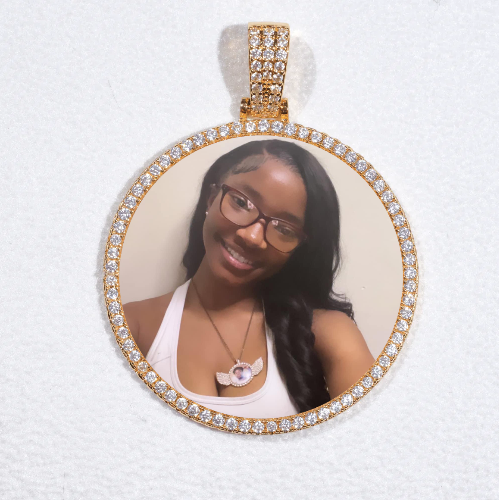 MEDIUM 3D CIRCLE CUSTOM PICTURE PENDANT