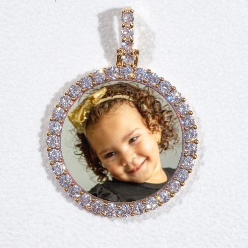 3D CIRCLE CUSTOM PICTURE PENDANT SMALL SIZE
