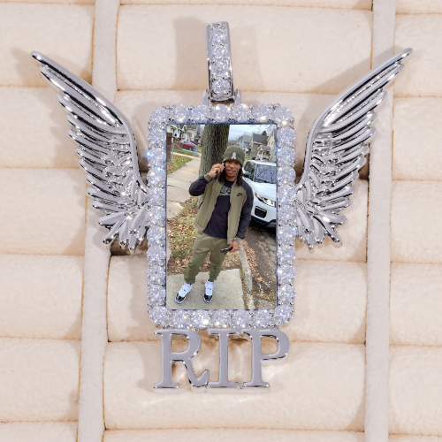 RIP WING 3D CUSTOM PICTURE PENDANT