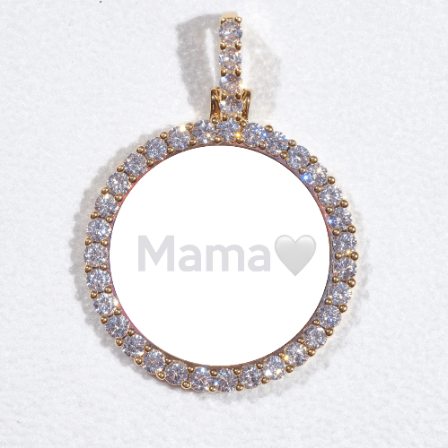 3D CIRCLE CUSTOM PICTURE PENDANT SMALL SIZE