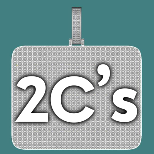 CUSTOM LETTER NECKLACE 3D BIG SQUARE