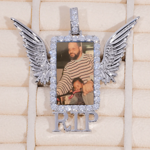 RIP WING 3D CUSTOM PICTURE PENDANT