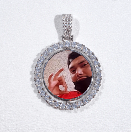 3D Spinning 2-Faced Custom Picture Pendant