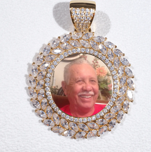 Large 3D Wheat Ear Custom Picture Pendant