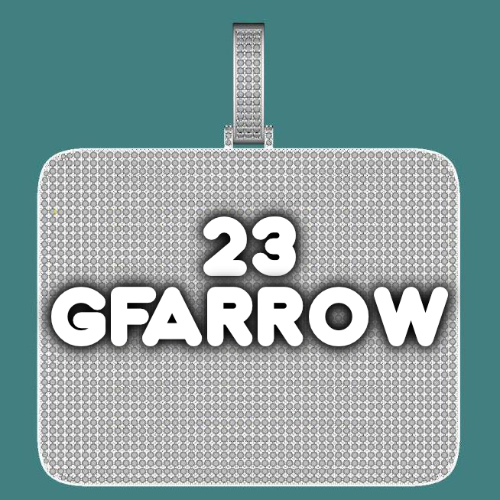 CUSTOM LETTER NECKLACE 3D BIG SQUARE