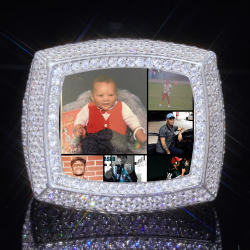 3D CUSTOM PICTURE ICED RING