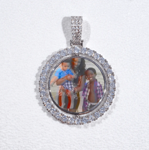 3D Spinning 2-Faced Custom Picture Pendant