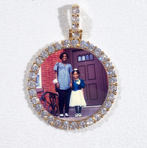 3D CIRCLE CUSTOM PICTURE PENDANT SMALL SIZE
