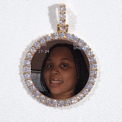 3D CIRCLE CUSTOM PICTURE PENDANT SMALL SIZE