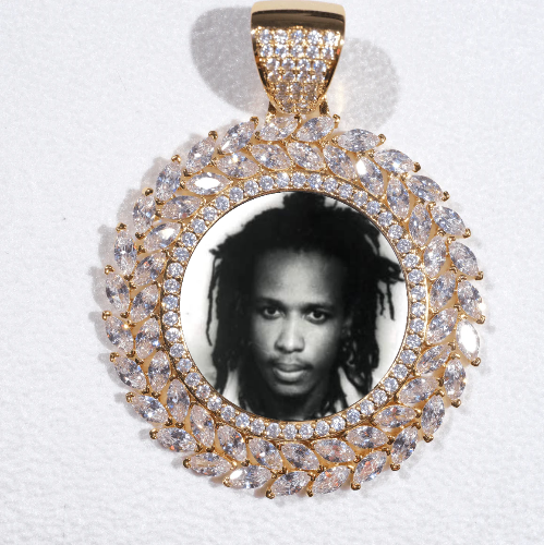 Large 3D Wheat Ear Custom Picture Pendant
