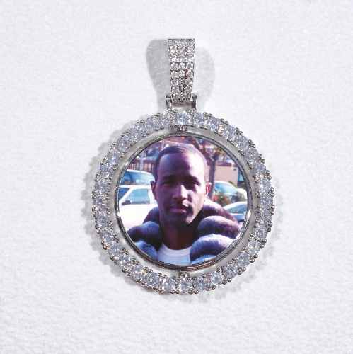 3D Spinning 2-Faced Custom Picture Pendant