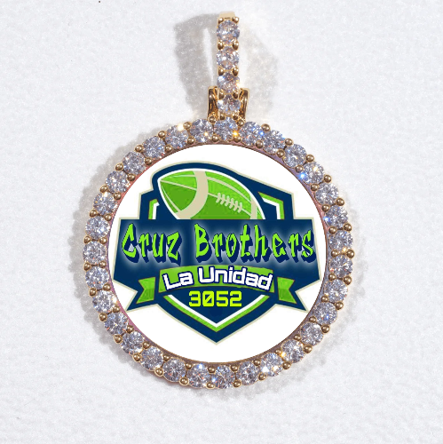 3D CIRCLE CUSTOM PICTURE PENDANT SMALL SIZE