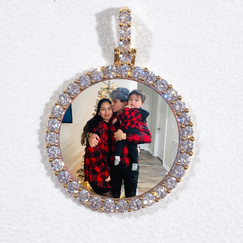 3D CIRCLE CUSTOM PICTURE PENDANT SMALL SIZE
