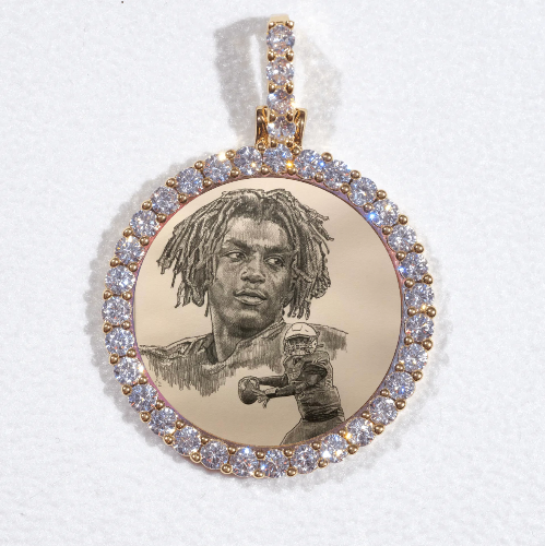 3D CIRCLE CUSTOM PICTURE PENDANT SMALL SIZE