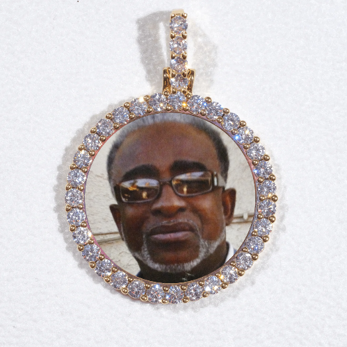 3D CIRCLE CUSTOM PICTURE PENDANT SMALL SIZE