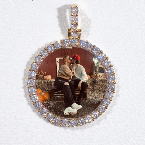 3D CIRCLE CUSTOM PICTURE PENDANT SMALL SIZE