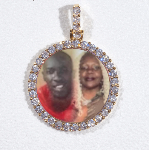 3D CIRCLE CUSTOM PICTURE PENDANT SMALL SIZE