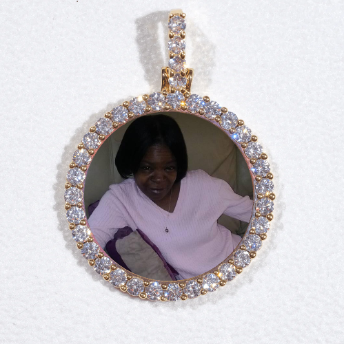 3D CIRCLE CUSTOM PICTURE PENDANT SMALL SIZE