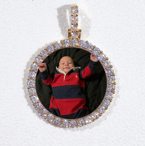 3D CIRCLE CUSTOM PICTURE PENDANT SMALL SIZE