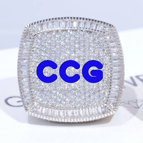 CUSTOM LETTER 3D ICED RING