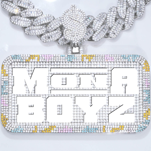 CUSTOM LETTER NECKLACE 3D COLORFUL SQUARE