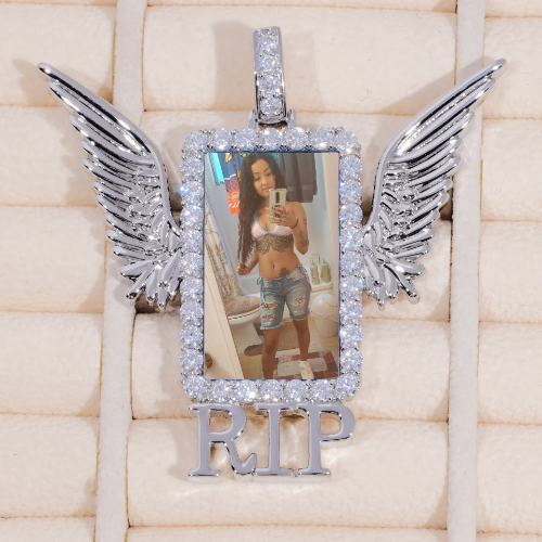 RIP WING 3D CUSTOM PICTURE PENDANT