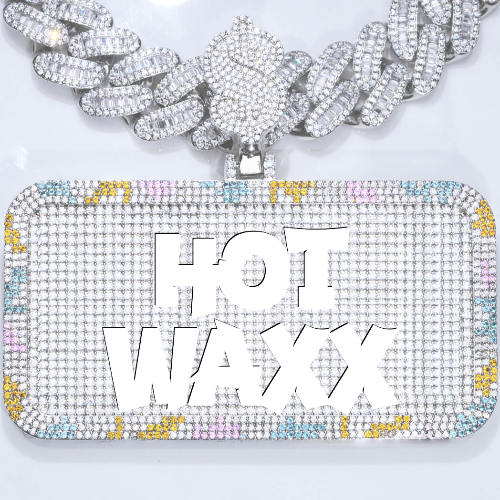 CUSTOM LETTER NECKLACE 3D COLORFUL SQUARE