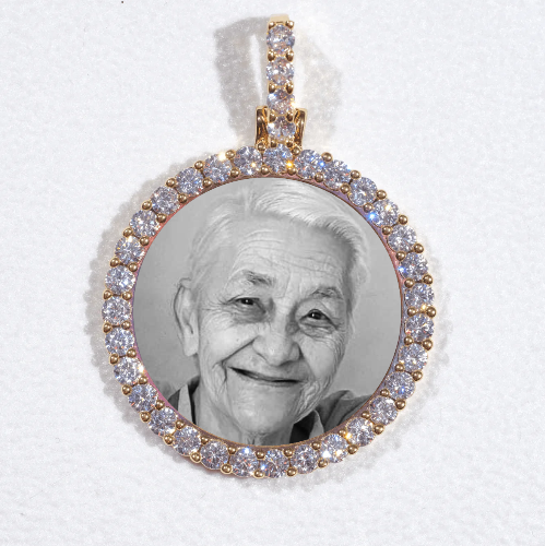 3D CIRCLE CUSTOM PICTURE PENDANT SMALL SIZE
