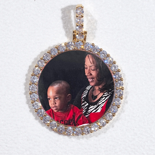 3D CIRCLE CUSTOM PICTURE PENDANT SMALL SIZE