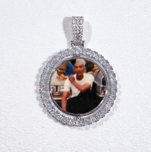3D Spinning 2-Faced Custom Picture Pendant