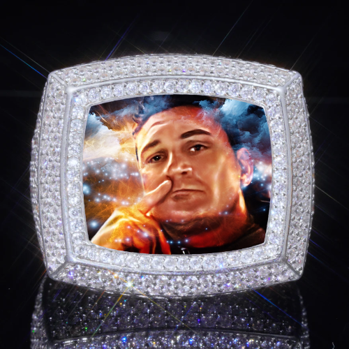 3D CUSTOM PICTURE ICED RING