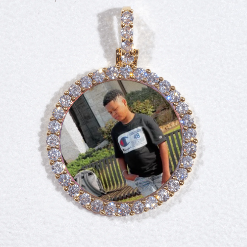 3D CIRCLE CUSTOM PICTURE PENDANT SMALL SIZE