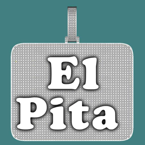 CUSTOM LETTER NECKLACE 3D BIG SQUARE